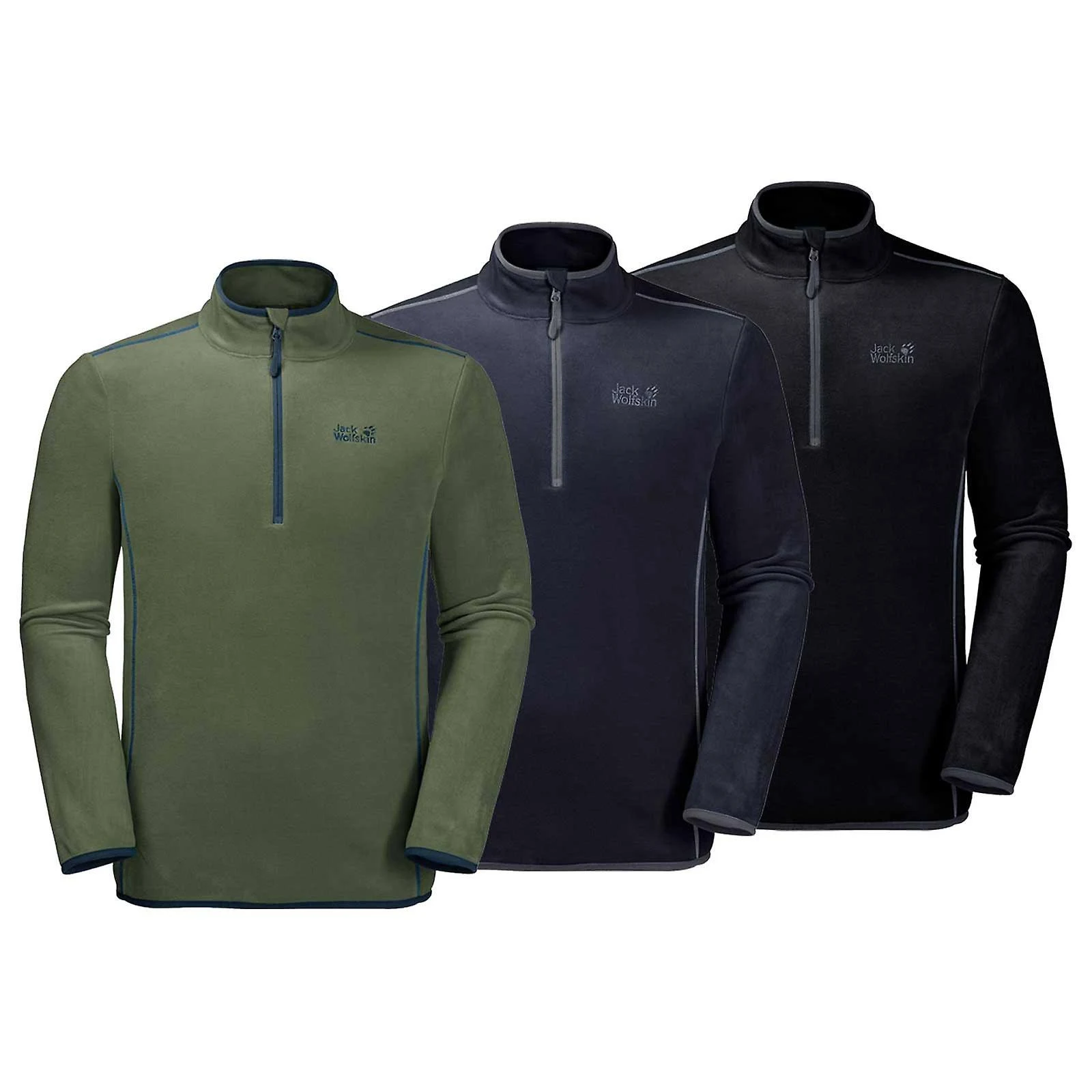 Jack Wolfskin Echo Mens Fleece Black DWD ZYOQ813 46.95